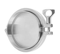 Sorandy Raccordi per Tubi Sanitari - Set di Giunti con Morsetto e Ghiera per Saldatura con Cappuccio Terminale 102 Mm 4" per Prodotti Lattiero-caseari e Prodotti Chimici Quotidiani