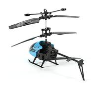 Sorandy RC Helicopter Remote Control Toy per Bambini con Materiale Durevole Leggero di 15 M Distanza di Controllo Verso il Basso Funzioni di Volo 5-8 Minuti Tempo di Volo (BLUE)