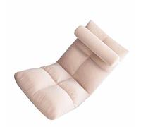 Sorandy Sedia a Pavimento con Supporto Posteriore, Sedia Pieghevole del Divano Dormiente Divano di Reclinabile Meditazione Pavimento Pieghevole con Telaio di Metallo per la Lettura del Pisolino (PINK)