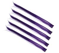Sorandy Set di 5 Fermagli per Capelli Colorati per Donna, Clamp/Holder di Estensione per Capelli Lisci per i Momenti Salienti della Festa Cosplay, Parrucchino per Lunghi 21,7" per Cosplay di Natale