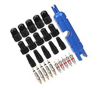 Sorandy Set di Attrezzi per Nucleo Valvola da 26 Pezzi per Biciclette e Automobili, Alluminio Resistente, Multifunzionale e Conveniente, Include Valvole Americane e Francesi