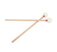 Sorandy Set di Bacchette per Batteria da 2 Pezzi Testa in Feltro di Lana Premium per Percussioni Morbide, Adatta per Grancasse e Manico in Acero Timpani (rosso)