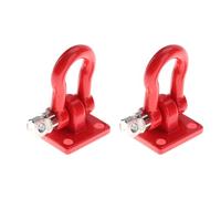 Sorandy Set di Chiusure di Salvataggio Robuste in Metallo per Auto Cingolate da Arrampicata RC, Uso Quotidiano, 4 Pezzi per Hobbisti (Rosso)