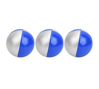 Sorandy Set di Palline da Giocoliere Palla da Giocoliere Portatile Leggera per Bambini Materiale PU per Il Tempo Libero Palla da Giocoleria da 3 Pezzi Intrattenimento al Coperto (Blu/Argento)