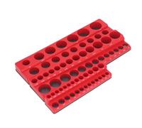 Sorandy Set Organizer per Prese Magnetiche da 3 Pezzi, Supporto per Vassoio Magnetico con Superficie in Gomma Morbida per Bussole da 1/4, 3/8, 1/2 Pollici, Contiene 68 Prese, Ideale per