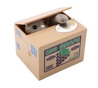 Sorandy Simpatico Gatto Salvamonete Automatico per Bambini, Materiale Plastico di Alta qualità, Simpatico Gatto Rubamonete per Sviluppare Abitudini di Risparmio, Leggero e Non Tossico per Uso