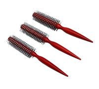 Sorandy Spazzola per Capelli Rotonda in Legno, Pettine Arricciacapelli Antistatico di 3 Dimensioni, Spazzola con Impugnatura Ergonomica con Design Che Impedisce la Lisciatura, Ideale per Tutti i di