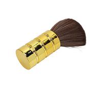 Sorandy Spazzola per Spolverino Collo Barbiere Morbida e Confortevole per Pulire i Capelli Dagli ospiti. Accessorio Professionale Oro 4,5 X 15 Cm (GOLD)