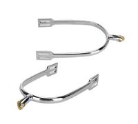 Sorandy Speroni da Cavallo in Stile Inglese in Lega di Zinco con Rotella in Rame Girevole per Competizioni Equestri, Speroni da Cavallo da 2 Pezzi per Uomo e Donna, Accessorio da Dressage