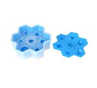Sorandy Stampo Vassoio di Cubetti di Ghiaccio a Forma, Stampo per Vassoio di Ghiaccio in Silicone, Strumenti di Cottura Fai -da -te Rimovibili Portatili per Budino, Torta, Cioccolato,