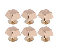 Sorandy Studi Quadrati a Punta a Vite, Rivet Tappo a Pulsante Piatto per il Fondo della Borsa con Forma Trapezoidale Quadrilaterali per Cinghia di Borse Artigiane in Pelle (GOLD)