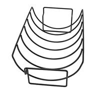 Sorandy Supporto per Griglia per Costolette per Barbecue, Supporto per Arrostire per Costolette con Rivestimento Antiaderente, per Griglia per con Ferro per Alimenti Lavabile in Lavastoviglie per