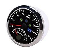 Sorandy Tachimetro GPS 85mm con Alta Precisione ((Nero CX8201)) | Resistente alle intemperie, basso consumo energetico, ampia applicazione, impermeabile IP67, tensione di funzionamento 9-32 V