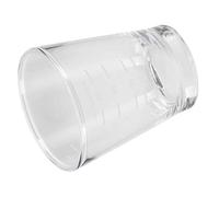 Sorandy Tazza da caffè da 80 Ml con Misurino per Latte Trasparente a Squame per Domestica e caffetteria. Utilizza Vetro Borosilicato Alto