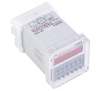 Sorandy Temporizzatore relè con Ritardo 12V/24V/380V, relè di Controllo Programmabile Durevole con Display LED per Applicazioni di Automazione e Meccatronica, ABS di Alta qualità (24VAC/DC)