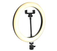 Sorandy Testa Luminosa Anulare a LED con 3 modalità di Regolazione e 9 Livelli di luminosità Regolabili per Trucco e Streaming Live 18 W 26 Cm