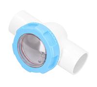 Sorandy Valvola di Ritegno da 2 Pollici Non Restituzione e Rialzo Anti -Flusso per la Pompa del Pozzetto, Design della Camera Trasparente, Materiale ABS + PVC, Ideale per la Piscina, Bagni