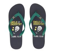 Sorbetto Infradito da uomo moderni/comode ciabatte da mare per spiaggia e tempo libero, Blu scuro/Verde Padel, taglia 44-45