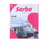 Sorbo Confezione da 4, extra forti e durevoli, perfetti per barbecue, grasso ostinato e sporco e pulizia del forno.