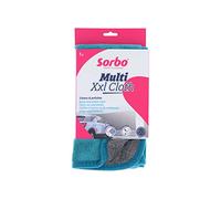 Sorbo Panno in microfibra extra large, ultra morbido e senza striature, panno multiuso XXL per auto, animali domestici, casa e cucina, senza pelucchi, essenziale per tutti i giorni, verde, grigio, 30