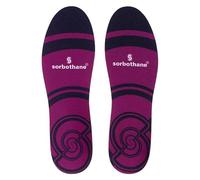 Sorbothane Cush N Step Insoles, Size 7, New Version, Shock Absorbing Cushion for Football, Running, or Walking, Impact Reducing Footbeds for Plantar Fasciitis, Heel Support, and Ankle Pain