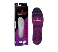 SORBOTHANE Cush N Step Solette Comfort per uomini e donne, taglia 3-4,5, ammortizzante, plantare con riduzione degli impatti per fascite plantare, supporto del tallone e dolore alla caviglia