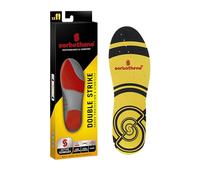 SORBOTHANE Double Strike Solette per uomo e donna, antibatteriche, assorbimento degli urti e supporto per il tallone, taglia 41, giallo