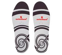 SORBOTHANE Sorbo Pro Solette per Uomo e Donna, Ammortizzanti, Antibatteriche, Protezione durante lo Sport e l'Attività, Taglia 41 EU, Grigio/Rosso