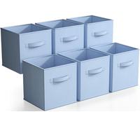 Sorbus Cubi portaoggetti da 28 cm, cestini in tessuto pieghevoli per organizzare dispensa, scaffale, camera dei bambini, stanza dei giochi, nicchia, 6 scatole pieghevoli a forma di cubo in tessuto per