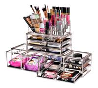 Sorbus Organizzatore per trucco grande - Organizzatore di gioielli e trucco accatastabili per com per il bagno di vanit - 12 cassetti organizzatori