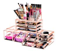 Sorbus Organizzatore per trucco grande - Organizzatore di gioielli e trucco accatastabili per com per il bagno di vanit - 12 cassetti organizzatori