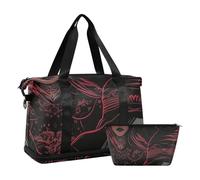 Sorceress - Borsone da viaggio con borsa da toilette per palestra, multifunzionale, maga, 1 size