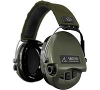 Sordin ACE Schakal - Paraorecchie a capsula attiva, elettronica, per caccia e tiro, Archetto verde, Capsule verdi, Taglia unica