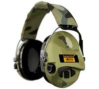 Sordin Pro-X LED Protezioni acustiche a capsula - 75302-X-08-S - EN 352 - Cuscino in gel, Nastro mimetico & Capsule mimetiche