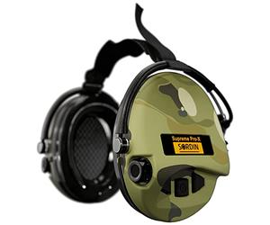 Sordin Pro-X Protezione dell'udito a capsula 76302-X-06-S - EN 352 - cuscino in schiuma, laccetto per il collo & capsule nere
