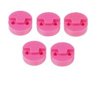 Sordina in gomma per esercitarsi 5 pezzi accessori for parti di violino silenzio acustico rotondo in gomma for Per esercitarsi(Pink)