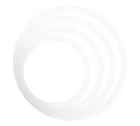 Sordina per Rullante da Kit Batteria, 4 Pezzi Bianca | Accessorio Semplice, Riduzione del Volume, Film in Poliacido, per Esercitarsi Kit e Tamburi