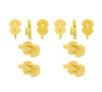 Sordina per violino Sordina per violino Silenziatore per violino Sordina in gomma 10 pezzi Pratica di controllo del volume per violino morbido accessori violino per principianti(Yellow)