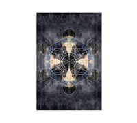 SORECI Metatron's Cube J - Poster su tela, decorazione artistica da parete per soggiorno, camera da letto, senza cornice, 30 x 45 cm