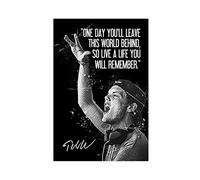 SORECI Poster su tela con stampa artistica preferita di Avicii 2, artista di danza elettronica, decorazione artistica da parete per soggiorno e camera da letto, senza cornice, 20 x 30 cm