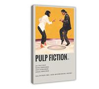 SORECI Poster su tela, decorazione artistica da parete con stampa del film Pulp Fiction, per soggiorno, camera da letto, decorazione con cornice, 30 x 45 cm