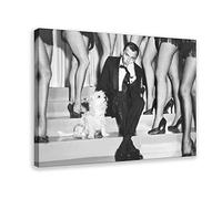 SORECI Poster su tela di Frank Sinatra Hund, decorazione artistica da parete per soggiorno, camera da letto, decorazione con cornice, 60 x 90 cm