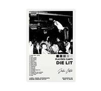 SORECI Stampa artistica da parete con immagine del rapper americano Jordan Terrell Carter Playboi Carti Die Lit Album Cover Poster Stampa artistica da parete per soggiorno camera da letto decorazione