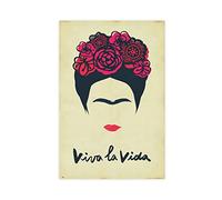 SORECI Stampa artistica da parete con pittore messicano Frida Kahlo, stampa artistica da parete per soggiorno, camera da letto, senza cornice, 30 x 45 cm