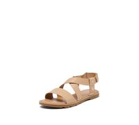 Sorel Donna ELLA III CRISSCROSS SANDAL, comodi sandali piatti in pelle per l'estate