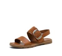 Sorel Donna ELLA III SLINGBACK, comodi sandali piatti in pelle con cinturino alla caviglia per l'estate