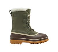 Sorel - Doposci caldi e impermeabili - Caribou WP Stone Green Tobacco per Uomo in Pelle - Taglia 41 - Kaki