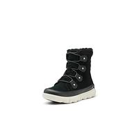 Sorel Explorer Joan WP, Stivali Invernali Impermeabili, Donna, Black/Fawn Explorer 2 Joan Faux Fur, 37.5 EU