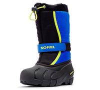 Sorel Flurry Boot, Stivali Invernali, Unisex - Bambini e ragazzi, Black/Super Blue 2023, 29 EU