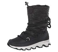 Sorel Kinetic Boot - Stivali a Gamba Larga Donna, Nero (Camoblack, White 010), 36.5 EU